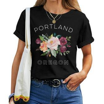 Portland Oregon Rose Lovers Gardeners Women T-shirt | Mazezy