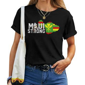 Pray For Maui Hawaii Strong Maui Wildfire Support Women T-shirt | Mazezy