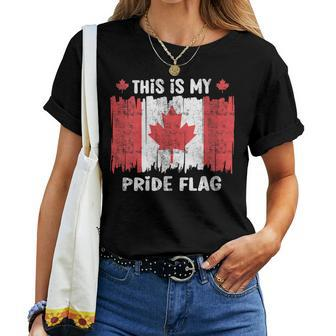 This Is My Pride Flag Canada Canada Day 2023 Women T-shirt | Mazezy