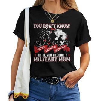 Pride Honor Sacrifice Proud Military Mom Army Mother Women T-shirt | Mazezy DE