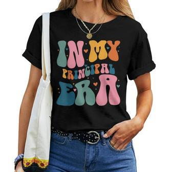 In My Principal Era Groovy Color Women T-shirt - Monsterry CA
