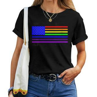 Proud American Flag Women T-shirt | Mazezy