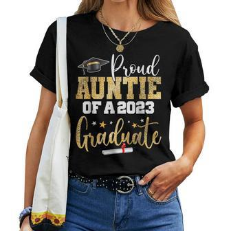 Proud Auntie Of A 2023 Graduate Class Senior Graduation Women T-shirt