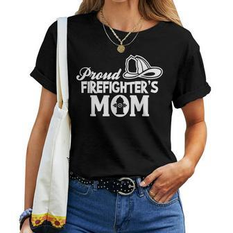 Proud Firefighters Mom Mother Of Firefighter Women T-shirt | Mazezy