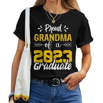 Proud Grandma Of A 2023 Graduate Graduation Family For Grandma Women T-shirt | Mazezy