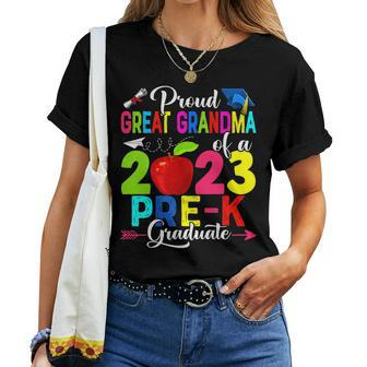 Proud Great Grandma Of A 2023 Prek Graduate Family Lover Women T-shirt | Mazezy