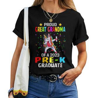 Proud Great Grandma Of A Class Of 2023 Prek Graduate Women T-shirt | Mazezy