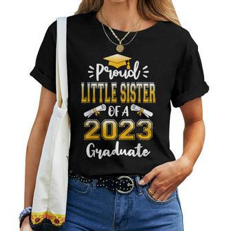Proud Little Sister Of A Class Of 2023 Graduate Senior Women T-shirt | Mazezy