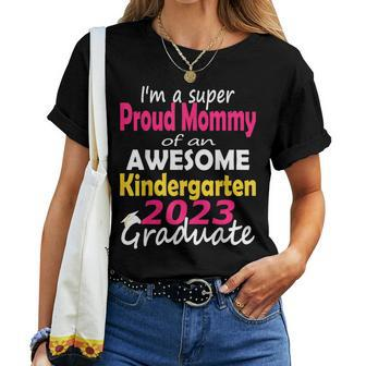 Proud Mom Of Kindergarten Graduate 2023 Graduation Mom  Women T-shirt Casual Daily Crewneck Short Sleeve Graphic Basic Unisex Tee