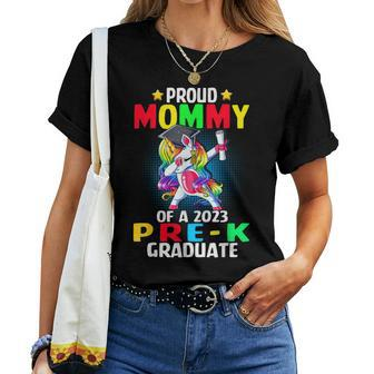 Proud Mommy Of A 2023 Prek Graduate Unicorn Dabbing Women T-shirt | Mazezy UK