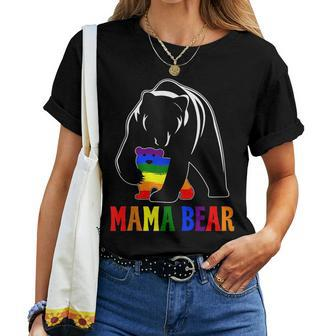 Proud Mommy Lgbtq Lgbt Mom Pride Month Mama Bear Women T-shirt | Mazezy