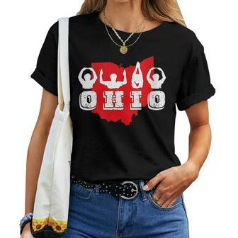 Proud To Be Ohioan Letters State Root Ohio State Women T-shirt | Mazezy