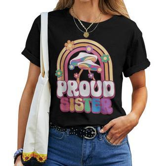 Proud Sister Rainbow Sibling Gay Pride Ally Lgbt Pride Month Women T-shirt | Mazezy