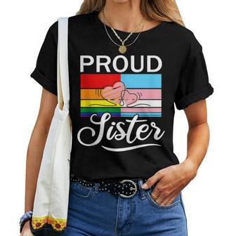 Proud Trans Sister Flag Lgbt Transgender Gay Pride Women T-shirt | Mazezy