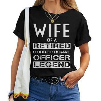 Proud Wife Of A Retired Correctional Officer Retirement Women T-shirt | Mazezy