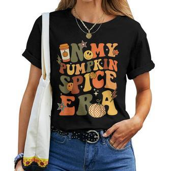 In My Pumpkin Spice Era Retro Autumn Thanksgiving Fall Y'all Women T-shirt - Seseable