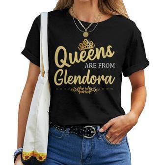 Queens Are From Glendora Ca California Home Roots Women T-shirt | Mazezy