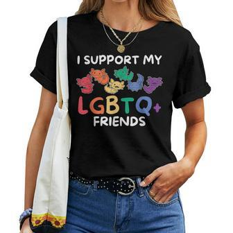 Rainbow Flag Gay Pride Lgbtq Axolotl Women T-shirt | Mazezy