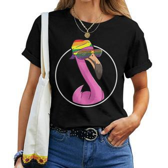 Rainbow Flag - Lgbt Pride Gay Flamingo Women T-shirt | Mazezy