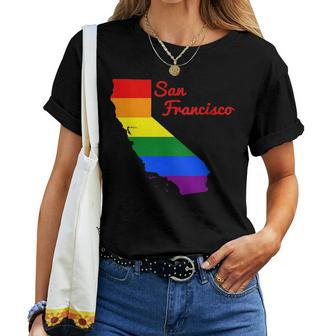 Rainbow Flag San Francisco Lgbt Pride Women T-shirt | Mazezy