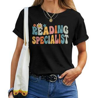 Reading Teacher Literacy Coach Principal Reading Specialist Women T-shirt | Mazezy