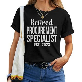 Retired Procurement Specialist Retirement Women T-shirt | Mazezy