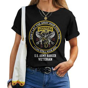 Retired Us Army Ranger Veteran Usa Military Vet Women T-shirt | Mazezy
