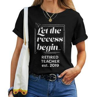 Retirement Teacher Retired Teacher For Teacher Women T-shirt