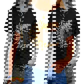 Retro Blessed Is She Who Believed Boho Religious Christian Women T-shirt | Mazezy