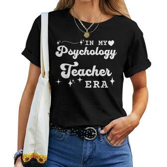 Retro In My Psychology Teacher Era Back To School Women T-shirt | Mazezy