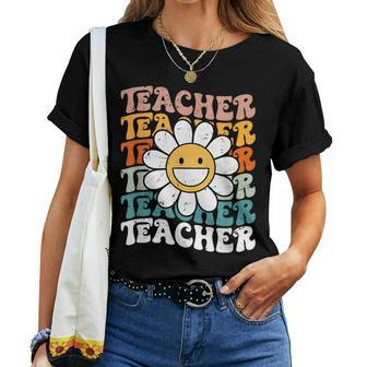 Retro Teacher Colorful - Elementary School Teacher Women T-shirt