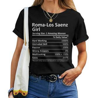 Roma-Los Saenz Girl Tx Texas City Home Roots Usa Women T-shirt | Mazezy