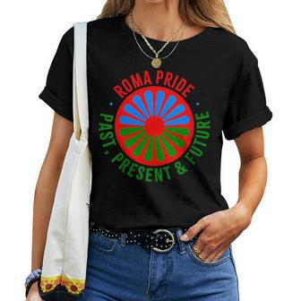 Roma Traveller Romani Flag Roma Pride Women T-shirt | Mazezy