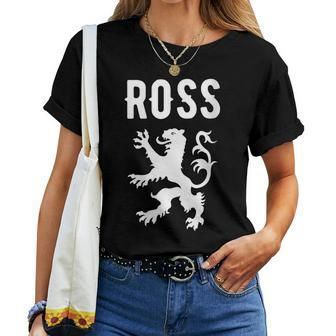 Ross Clan Scottish Family Name Scotland Heraldry Women T-shirt | Mazezy