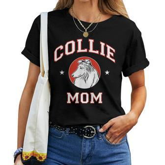 Rough Collie Mom Dog Mother Women T-shirt | Mazezy