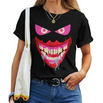 Men's Women's Horror Monster Face Halloween Costume For Men Halloween Costume Women T-shirt | Mazezy