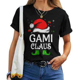 Santa Hat Gami Claus Elf Ugly Christmas Sweater Women T-shirt - Seseable