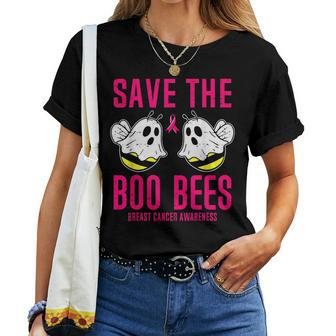 Save The Boobees Boo Bees Breast Cancer Halloween Women T-shirt - Thegiftio UK