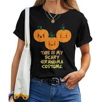 This Is My Scary Grandma Costume T Halloween Women T-shirt Crewneck | Mazezy CA