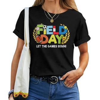 School Field Day Teacher Let The Games Begin Field Day 2022 Women T-shirt | Mazezy