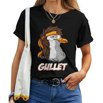 Seagul With A Mullet Gullet- Redneck Mullet Pride Women T-shirt Crewneck | Mazezy