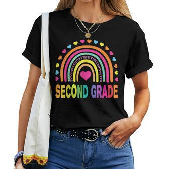 Second Grade Rainbow Girls Boys Teacher Team 2Nd Grade Squad Women T-shirt - Seseable
