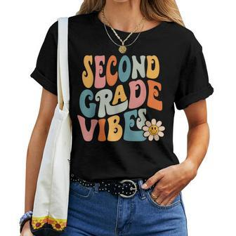 Second Grade Vibes 2Nd Grade Team Retro 1St Day Of School Women T-shirt - Monsterry