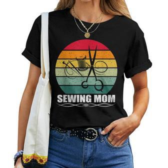 Sewing Lover Vintage Sewing Mom Women T-shirt Crewneck | Mazezy