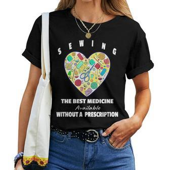 Sewing Mom Seamstress Quilter Love To Sew Fun Hobby Women T-shirt | Mazezy