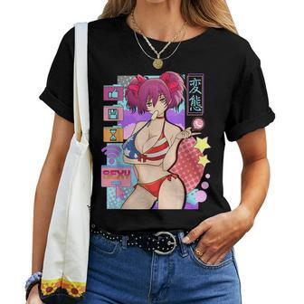 Sexy Anime Girl Waifu Japanese Cosplay Women T-shirt | Mazezy UK