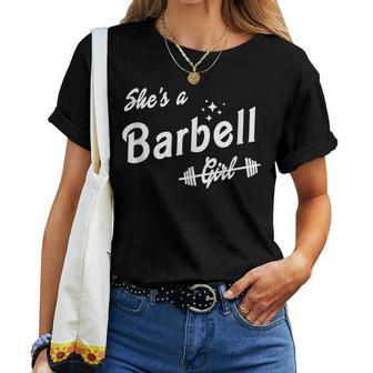 She's A Barbell Girl Women T-shirt - Thegiftio