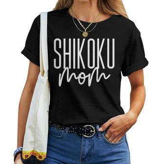 Shikoku Mom Cute Shikoku Ken Dog Mama I Love My Shikoku Women T-shirt | Mazezy