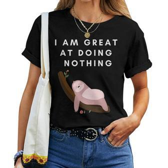 Sloth And Cute Women T-shirt | Mazezy