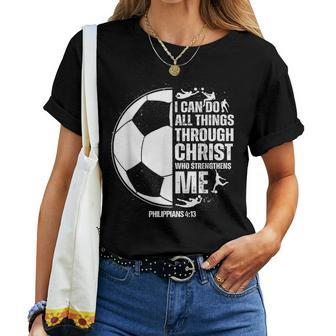 Soccer N Boys Girls Sayings Christian Women T-shirt - Monsterry DE